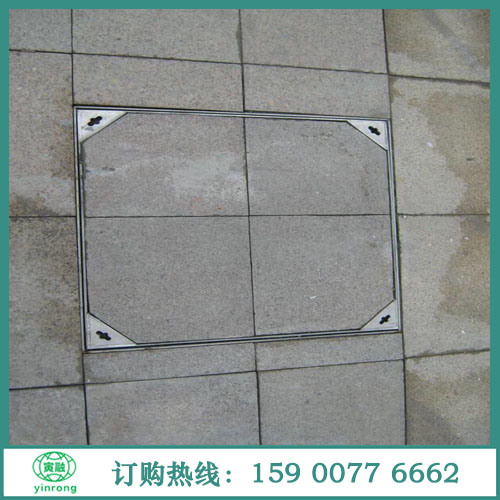 Custom Cast Stainless Steel Square Manhole Cover for Patio Drainage