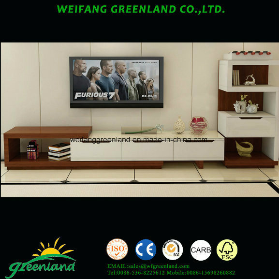 Modern Designed Wood Panels TV Stand