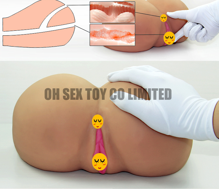 Artificial Big Silicone Ass Sex Toy Silicone Dolls with Pussy and Anus