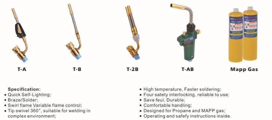 Hand Torch T-a, Gas Welding Torch, Refrigeration Tools