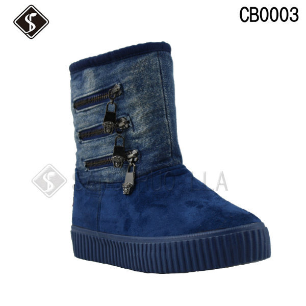 Warm Women and Men Cotton Snow Boots for Winter