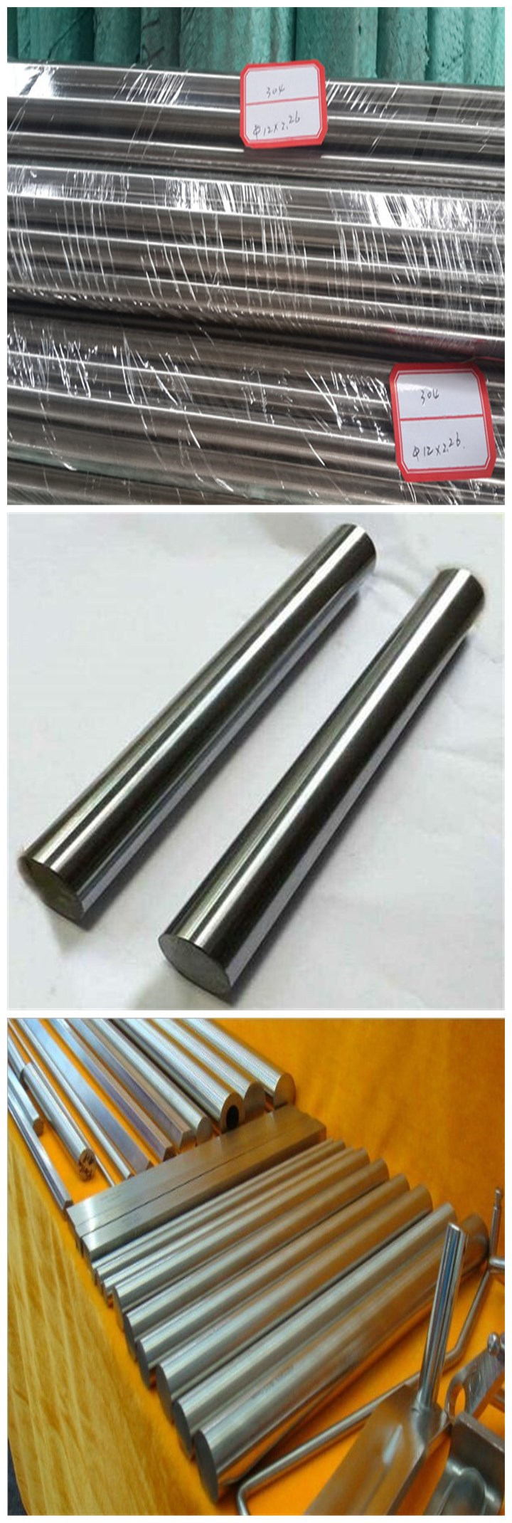 China 201 202 304 304L 316 316L 410 420 430 17-4 pH H10 Stainless Steel Round Bar/Rod/Shaft