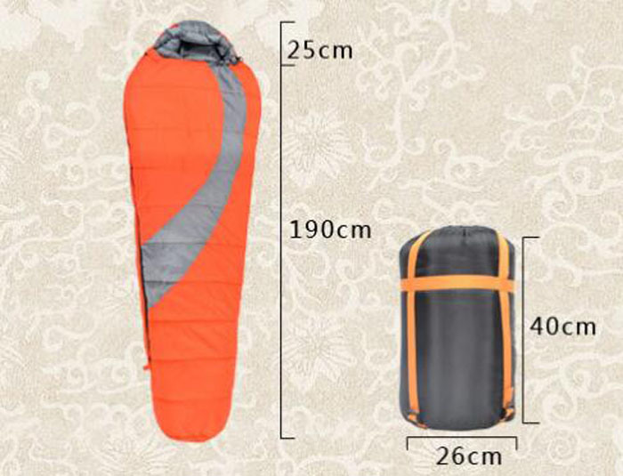 Mummy Increase The Thick Nylon Sleeping Bag