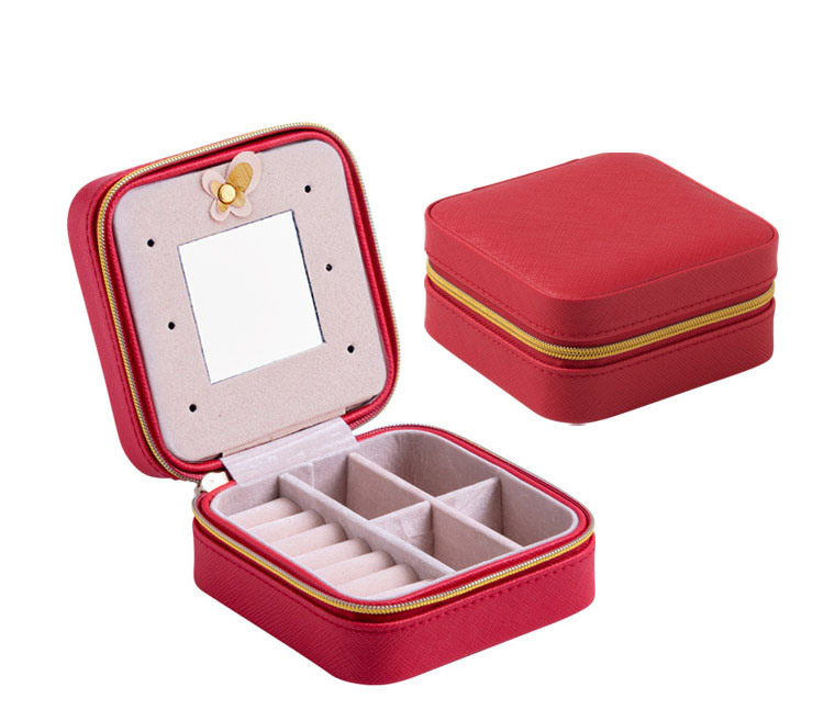 High Quality PU Leather Jewelry Box for Earring and Ring