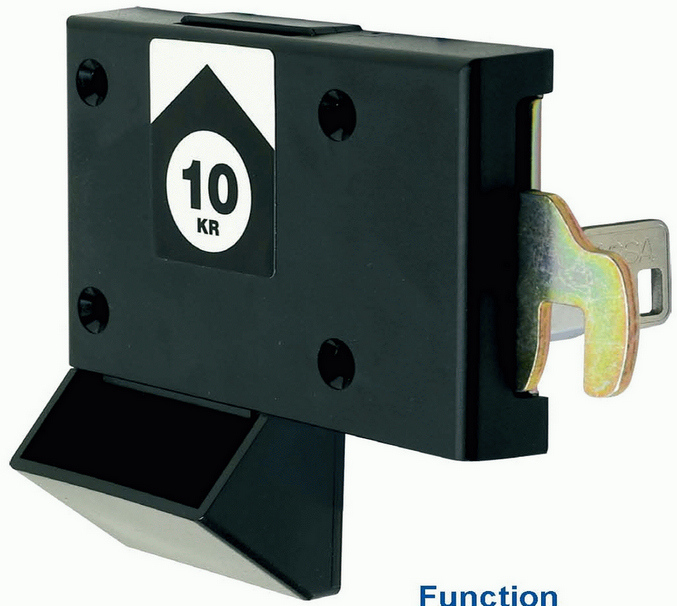 Coin-Operated Lock, Supermarket Cabinet Lock, Furniture Lock (AL2105)