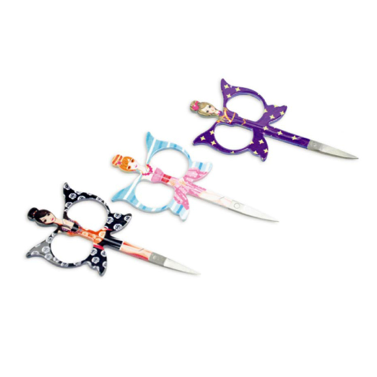 Butterfly Shape Manicure Scissors Eyebrow Tweezer Scissors Nail and Cuticle Scissors