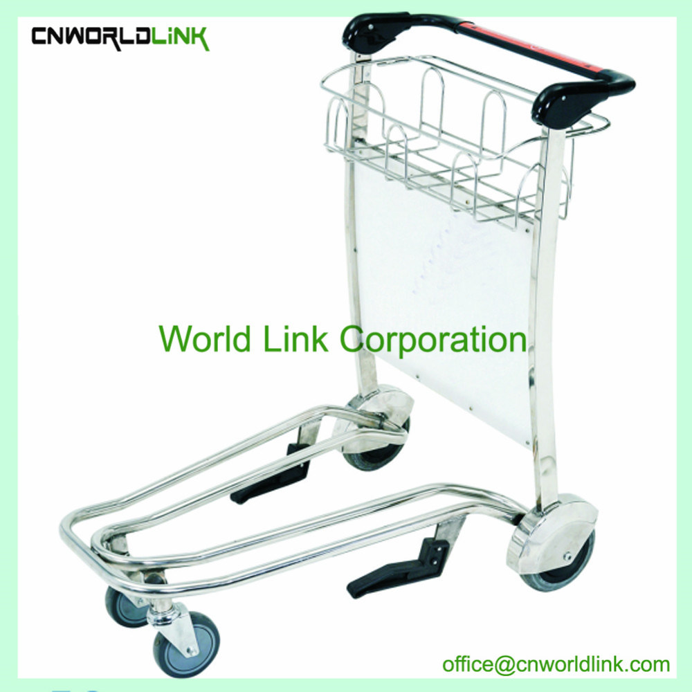 Airport Baggage Luggage Hand Cart Airport Hand Cart with Handle Brake