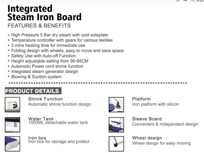 Laurastar Ironing System Ironing Table Laundry Machine