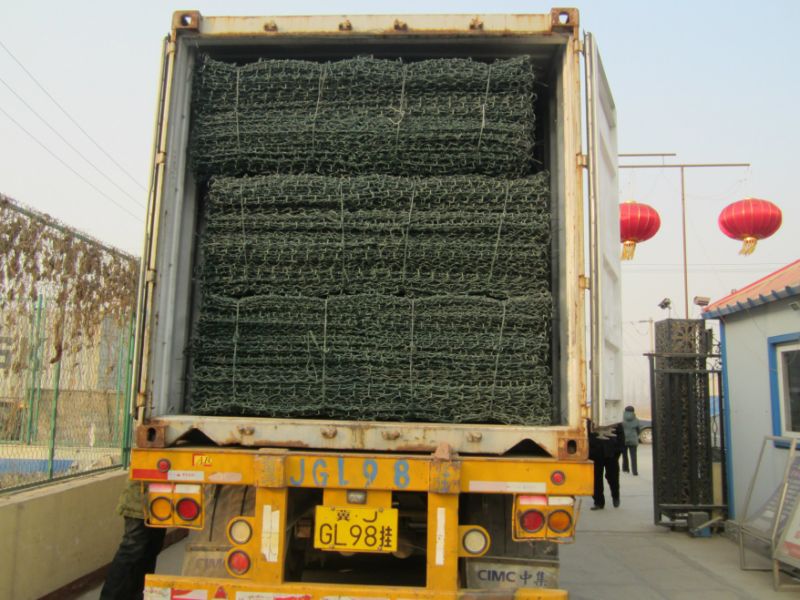 China Anping Factory PVC Coated /Galvanized Gabion Box Wiremesh Gabion