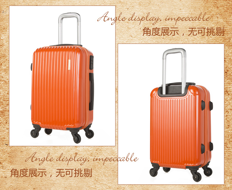 Fashionable Trolley Luggage PC Luggage Set Hardshell Luggage Bag
