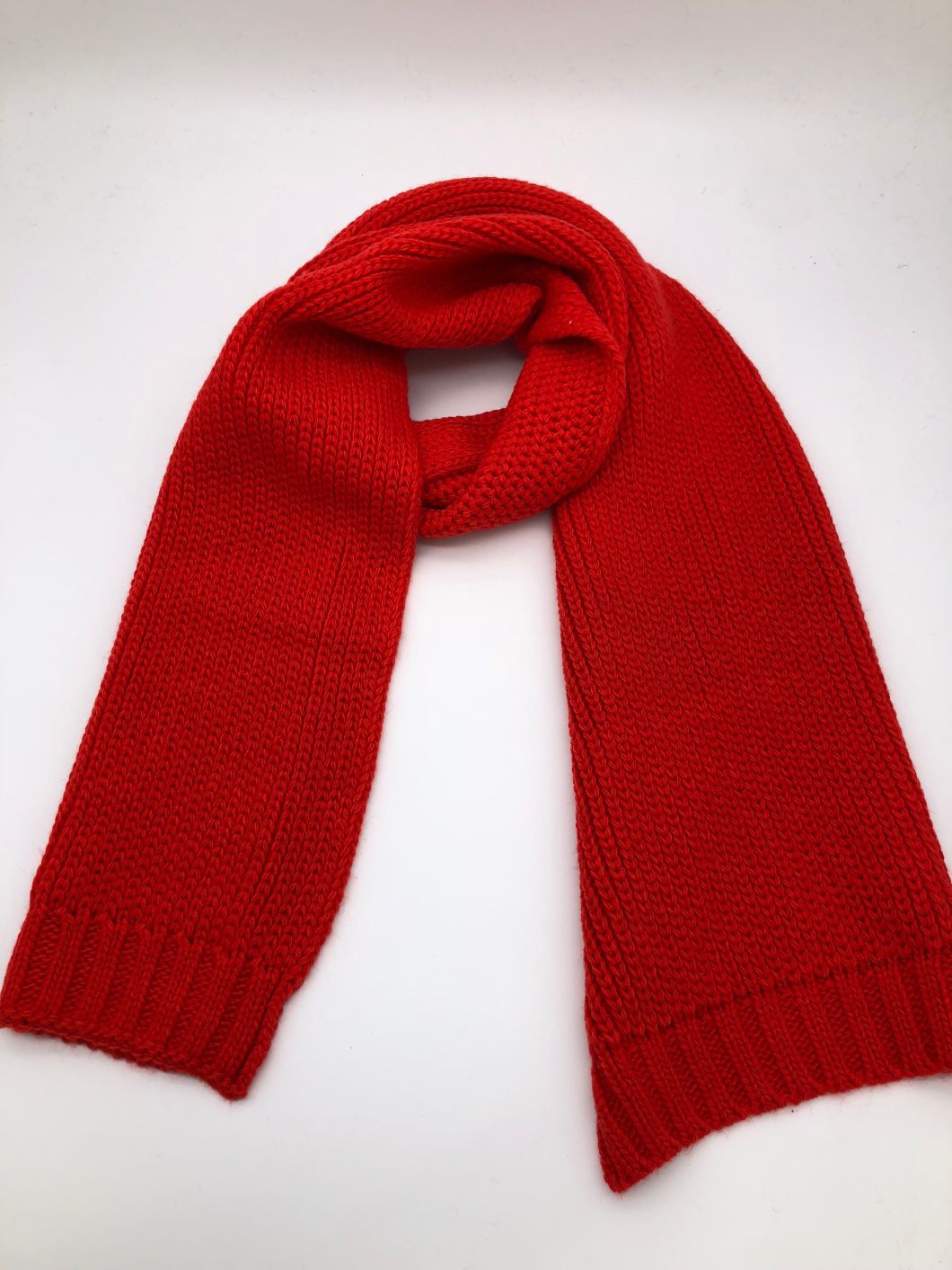 Men's Acrylic Knitting Fashion Solid Scarf