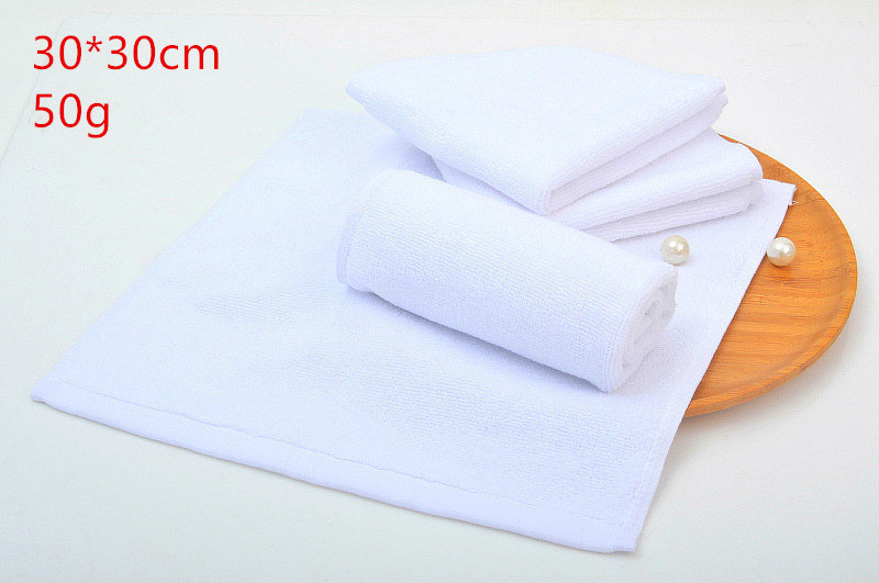 Hotel Supplier 100% Cotton White Hotel Face Hand Bath Towel