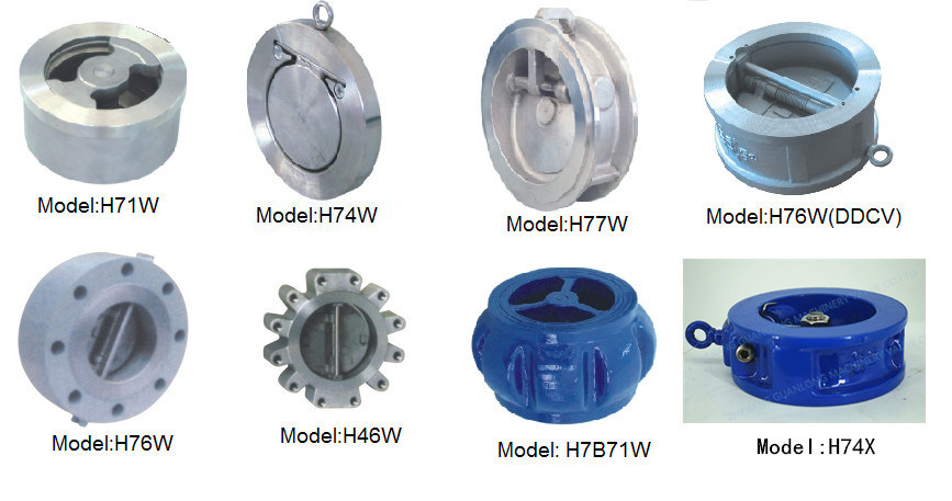 (H71H/W) Wafer Lift Type Spring Loaded Non Return Check Valve