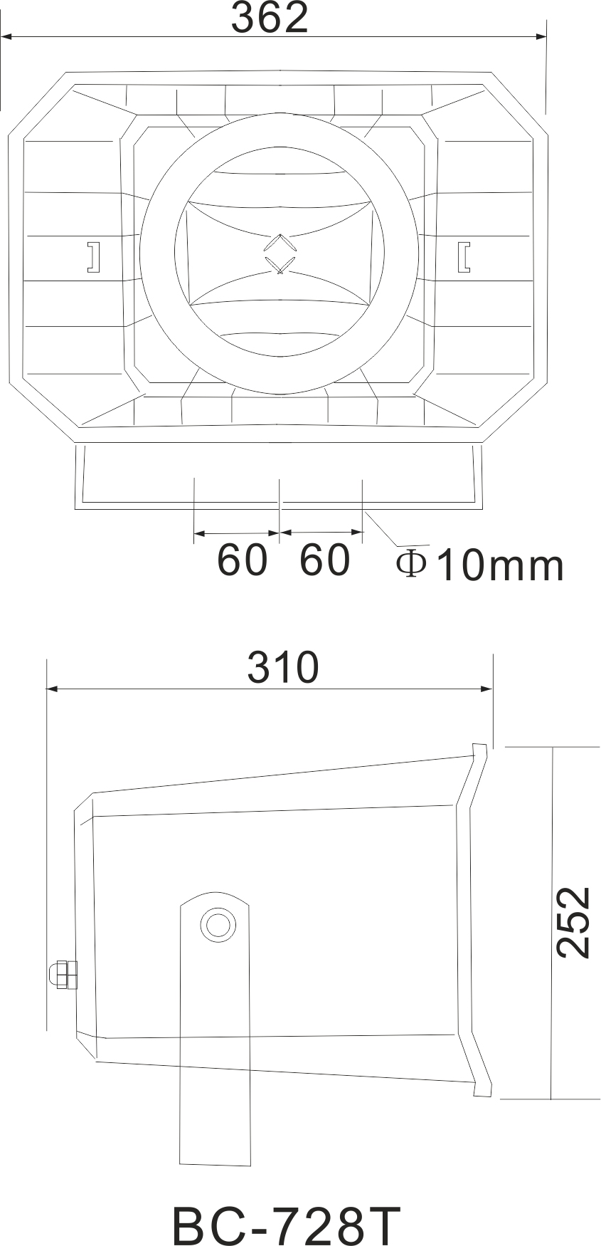 PA Horn Speaker Ahuja Design Outdoor Speaker (BC-728T)