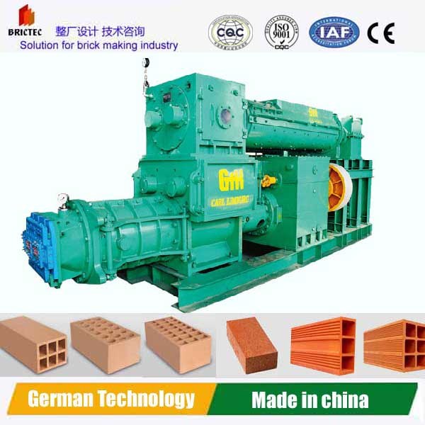 Double Stage Vacuum Extruder with Brick Factory design
