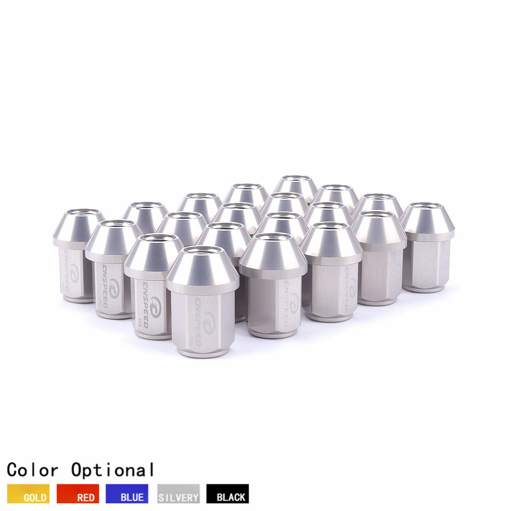 35mm 20PCS M12X1.5 7075-T6 Aluminum Lug Nuts