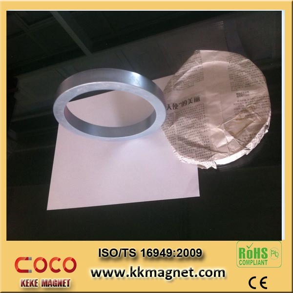 Ring Magnet with Big Hole, Permanent Magnet, Neodymium Magnet Wind Turbine N35, N38, N40, N42, N45, N48, N50, N52