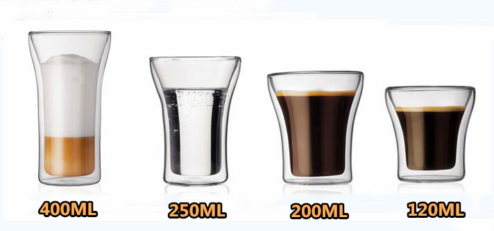 Double Wall Cup Factory Double Wall Glass Coffee Cup Double Wall Glass Tea Cup