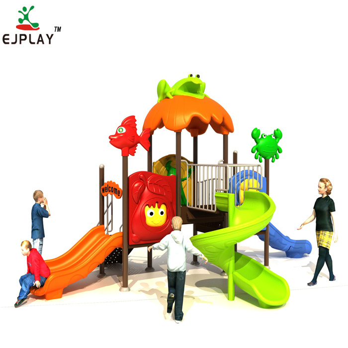 Best Design Outdoor Playground Plastic Equipment Slide for Children