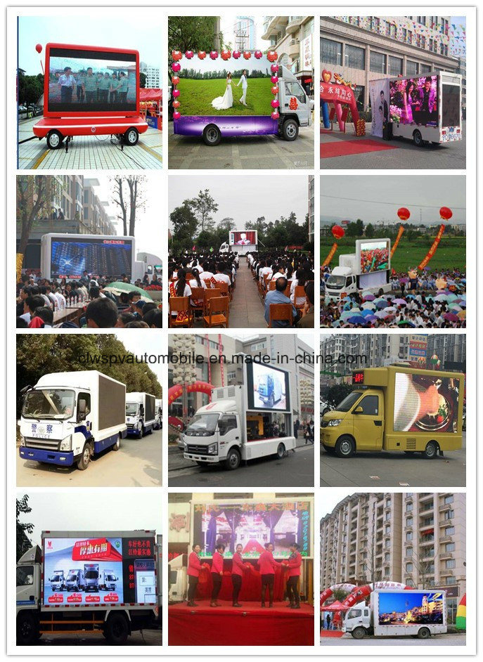 High Quality 5 Tons Outdoor Advertising Vehicle with P8 Colorful Screen