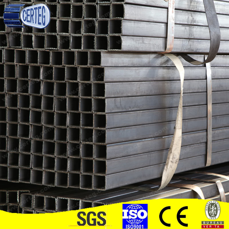 Black Steel Square Rectangular Pipe Tube