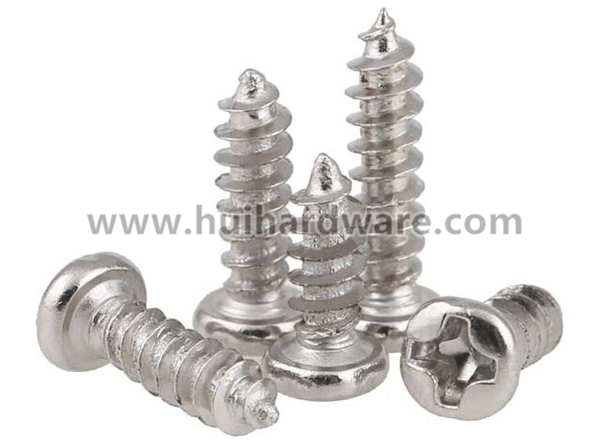 High Quality Nickel Plated Pan Head Self Tapping Small Screws M1 M1.2