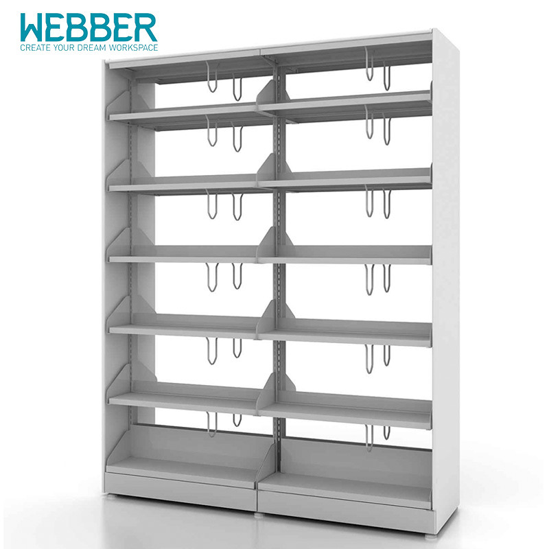 Hot Sale Metal Library Book Storage Racks for School Use
