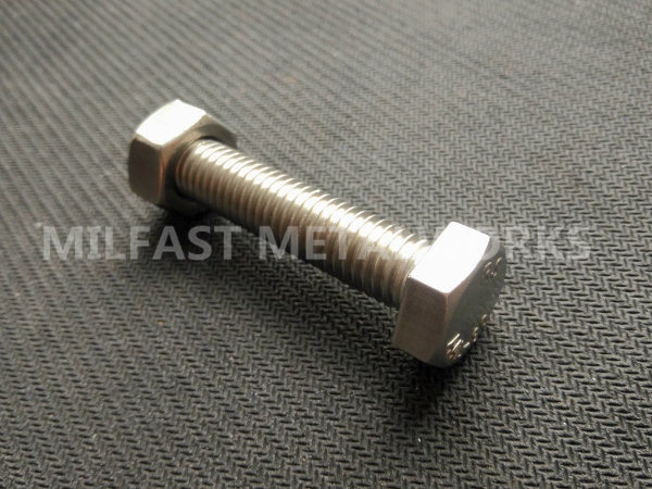 ASTM A193 B8m Stud Bolt with A194 2h Heavy Hexagonal Nut Stainless Steel