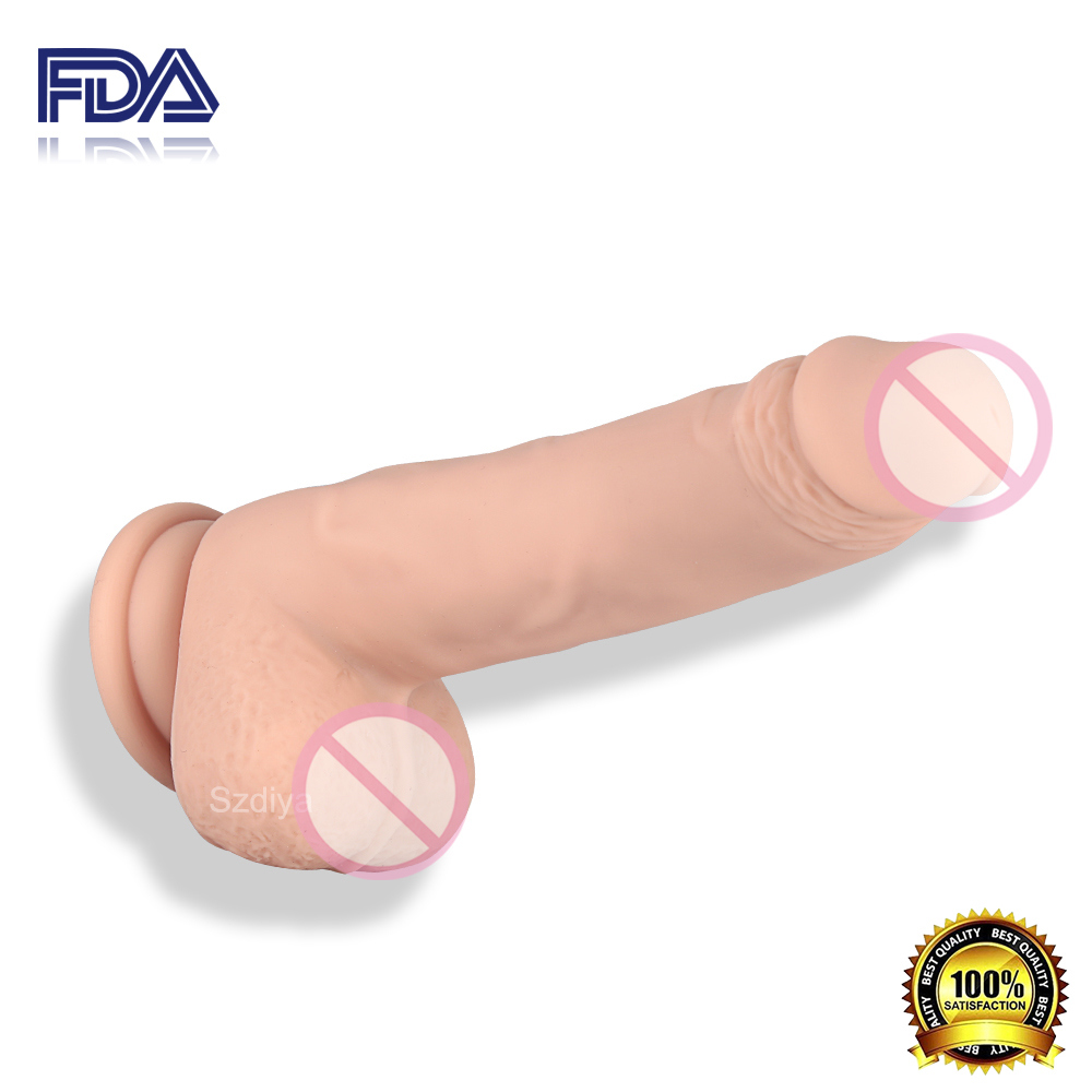 Strap on Crystal Phallus Penis Adult Sex Toy for Woman (DYAST422B)