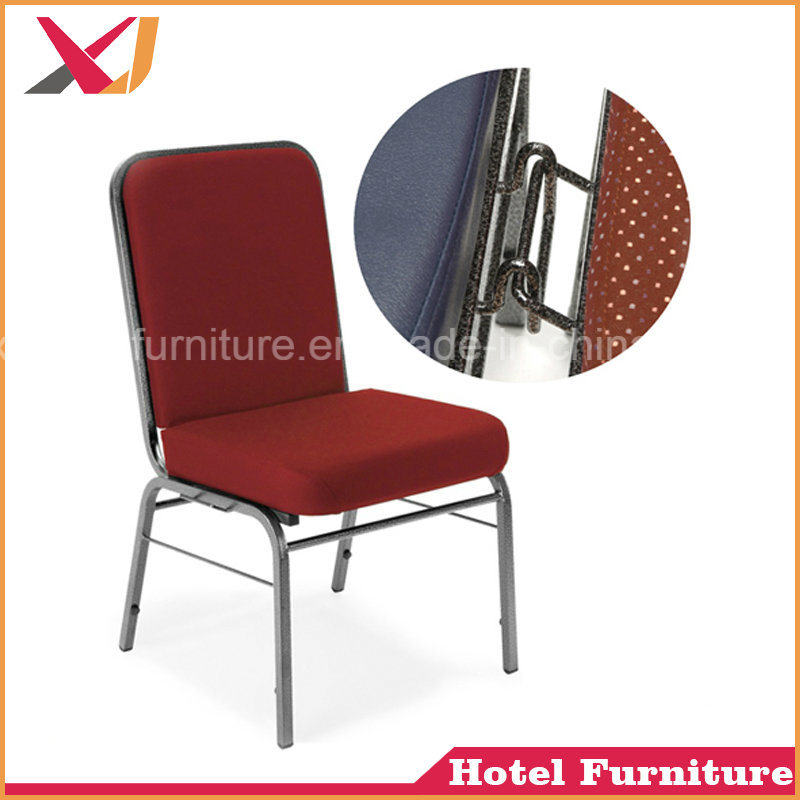 Strong Metal Steel Stacking Red Blue Church Chair for Auditorium