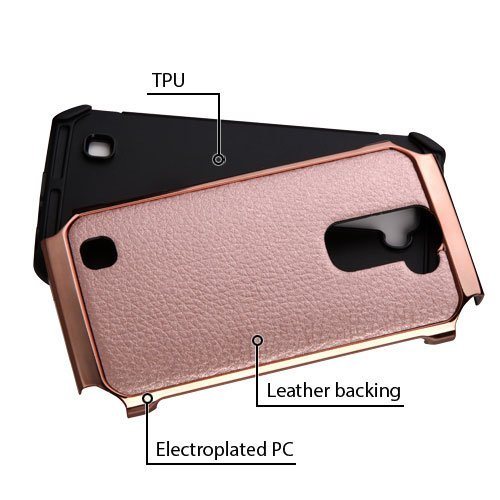 Slim Fit Heavy Duty PU Leather Case Cover for LG K10