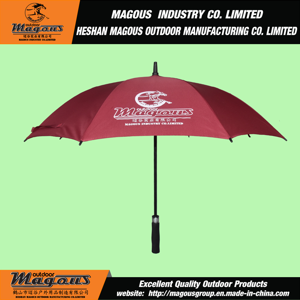 Straight Full Fiberglass Rain Umbrella