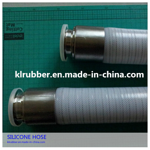 FDA Food Grade Stainless Steel Reinforced Silicone Hose with Quick Connector