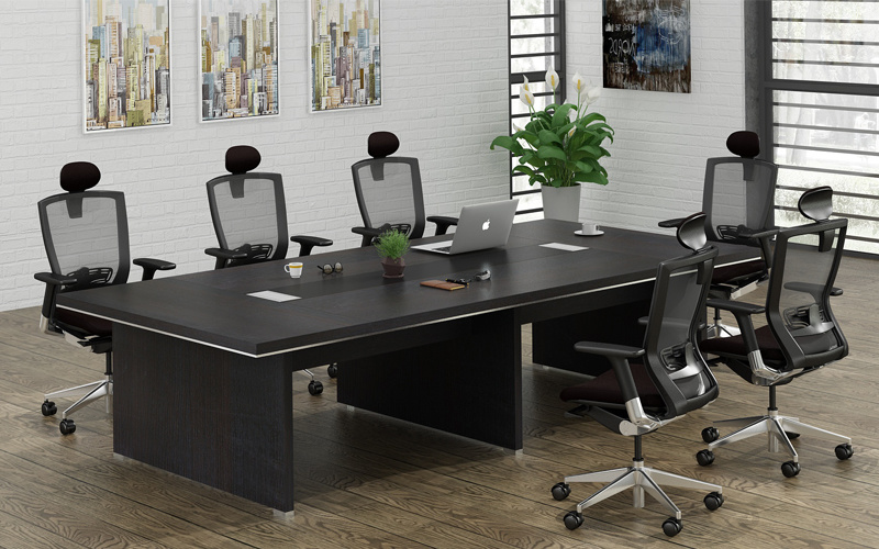 Latest Design Office Meeting Room Desk and Chairs Combination Power Outlet Specifications for Conference Table