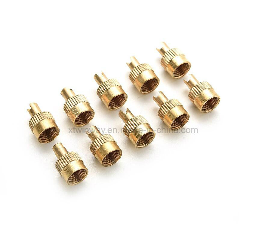Motorcyle Chrome Metal Slotted Head Valve Stem Caps with Core