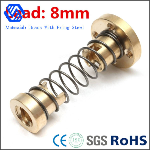 Brass Custom Made Anti Safe Top Channel Spring Nut