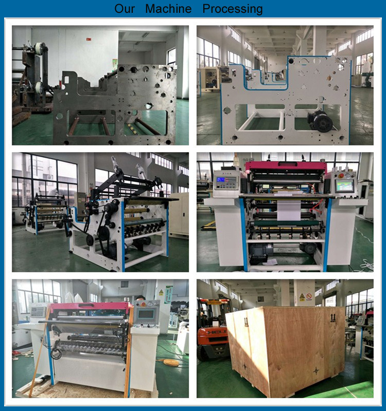 High Speed Plotter Paper Slitter Rewinder Adhesive Paper Roll Slitting Machine