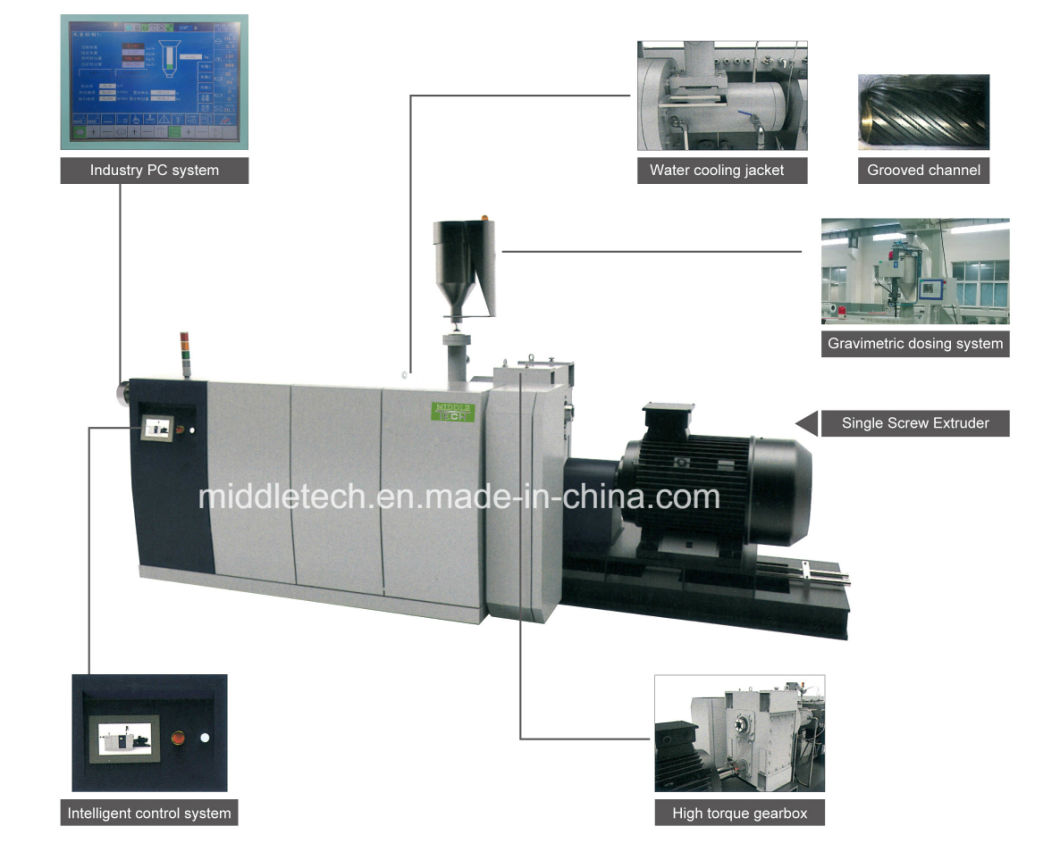 Plastic PVC/PE/PP/LDPE/PPR Sewage & irrigation Water& Electric Conduit Pipe/Tube/ Window Profile and sheet(extruder- winding) Extrusion/Extruding Making Machine