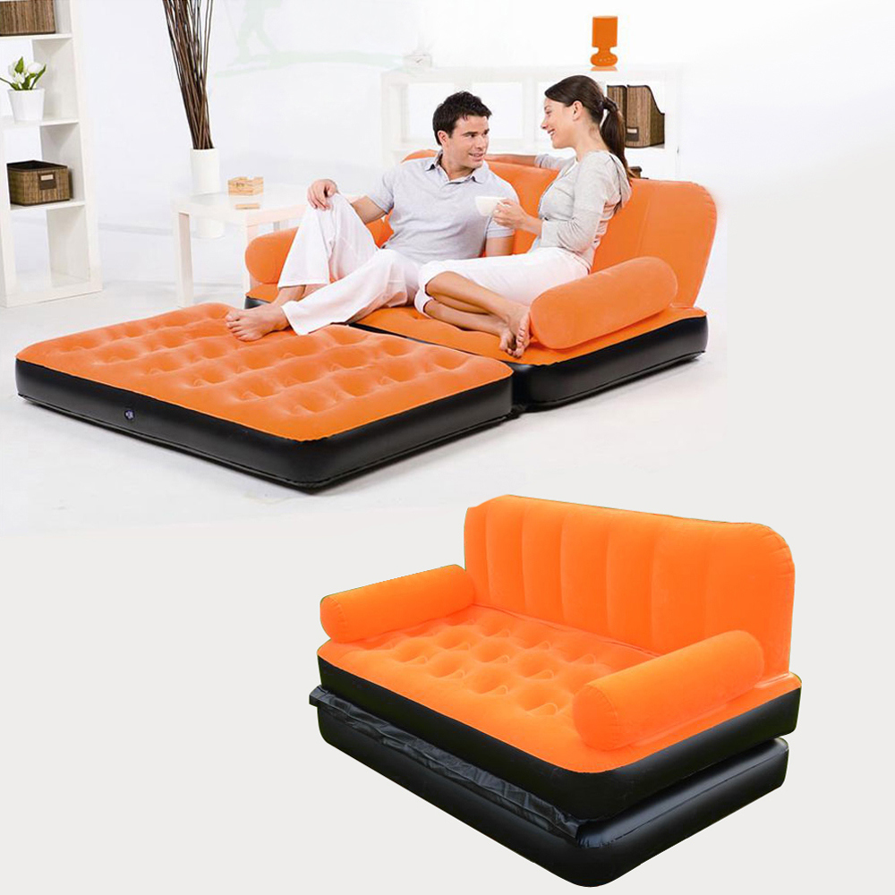 Best Choice for Leisure Comforatable Foldable Inflatable PVC or TPU Double Sofa Bed