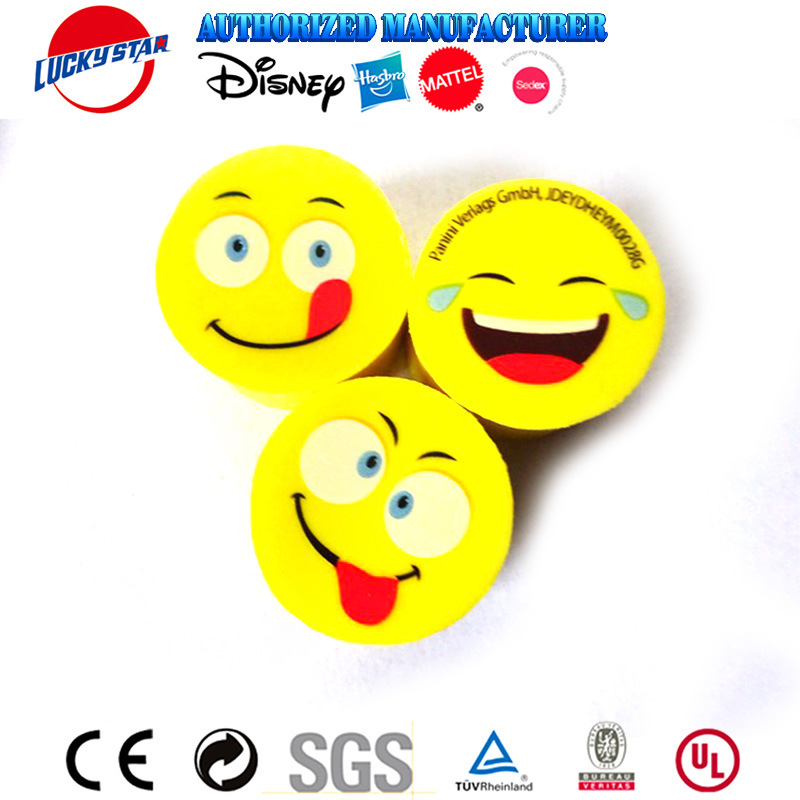 Hot Selling Office Stationery Smile Face Emoji Emotion Smile Eraser Icons