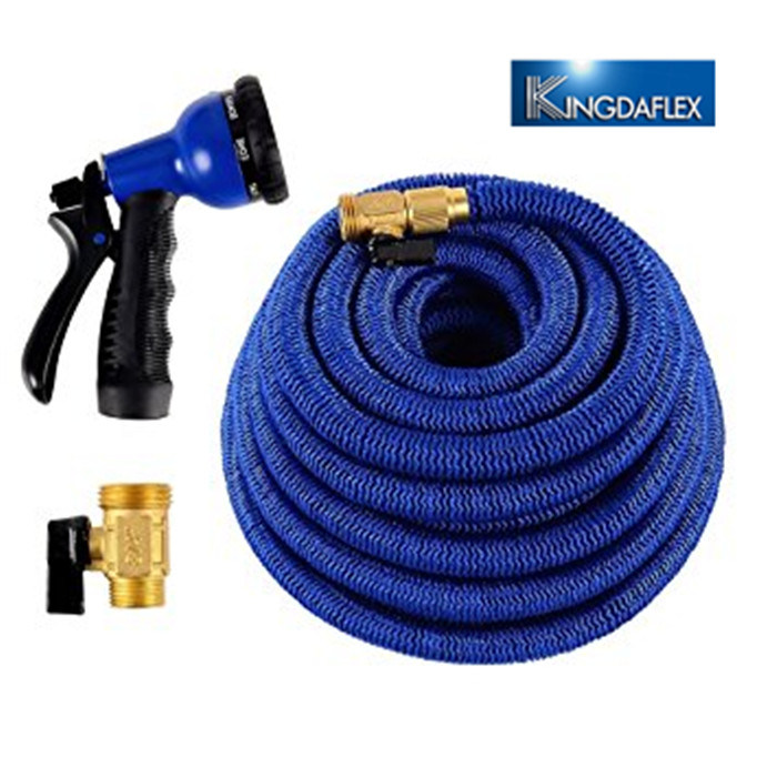 Expandable Magic Garden Hose Pipe Expanding 8 Way Spray Gun 50/75/100/150/200FT