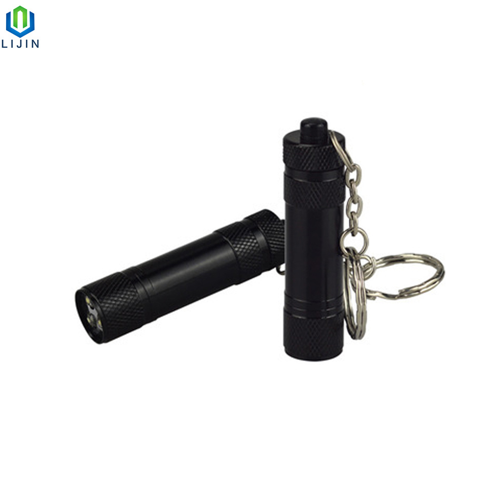 Pocket Portable 3LED Small Flashlight with Keyring for Gift