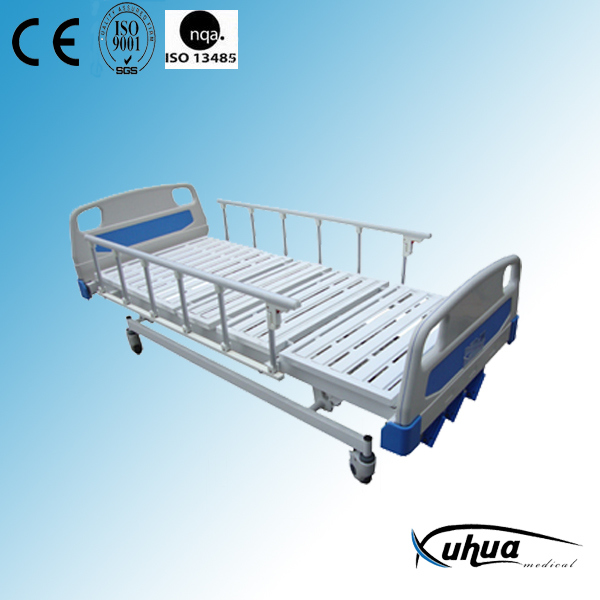 Stainless Steel Semi-Fowler Manual Hospital Bed Hospital Furniture