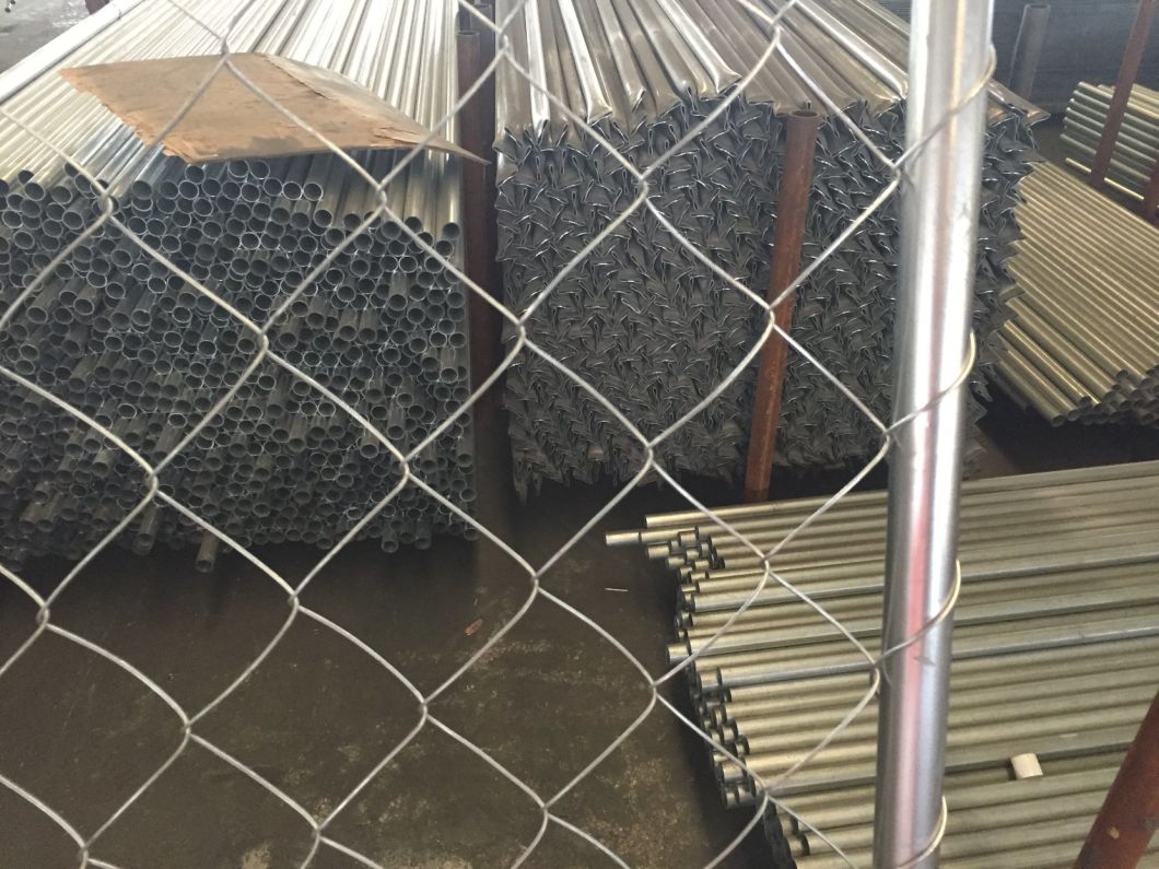 Hot DIP Galvanized Wire Chain Link Temporary Fence