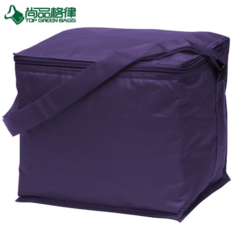 Outdoor Insulated Polyester 6 Cans Cooler Pack Shoulder Picnic Bag