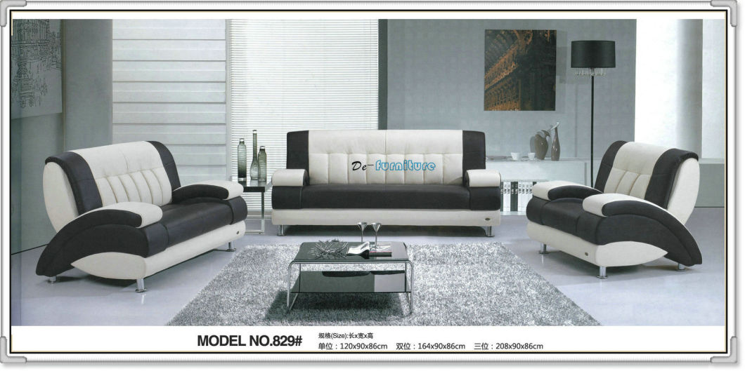 Best Quality Factory Wholesale Price Modern Leather Office Sofa (829)