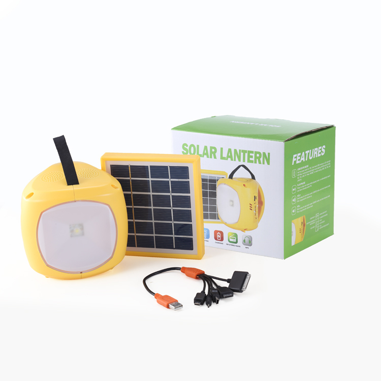 ISO Factory Solar Power LED Reading Lamp Hand Camping Lantern Table Desk Light