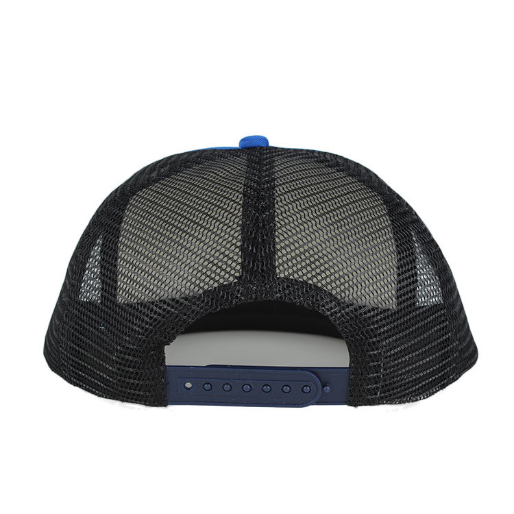 Custom Flat Bill Snapback 5 Panel Foam Mesh Trucker Hat