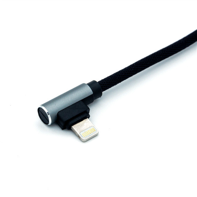 Mfi Approved 90 Degree Lightning USB Charger Cable for iPhone