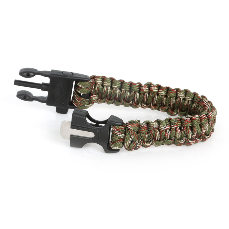 Multi-Function Outdoor Emergency Survival Braid Rope Bracelet